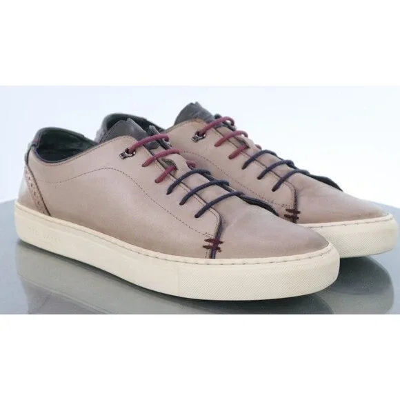 Ted Baker Men's Sneakers Shoes Size US 10 EU 9 Leather Beige